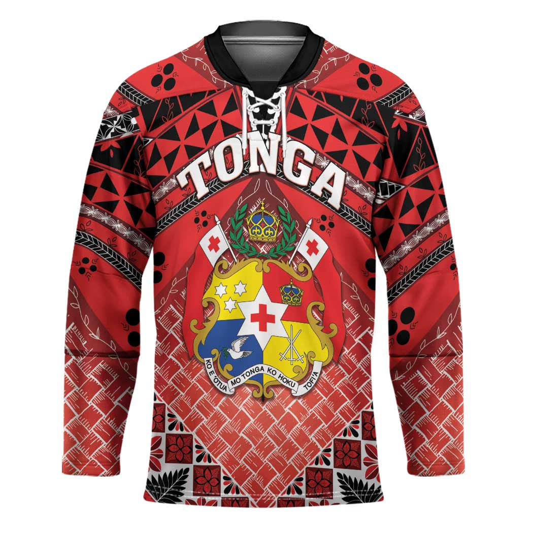 Personalised Tonga Constitution Day Hockey Jersey 150 Years Jubilee - Polynesian Pride