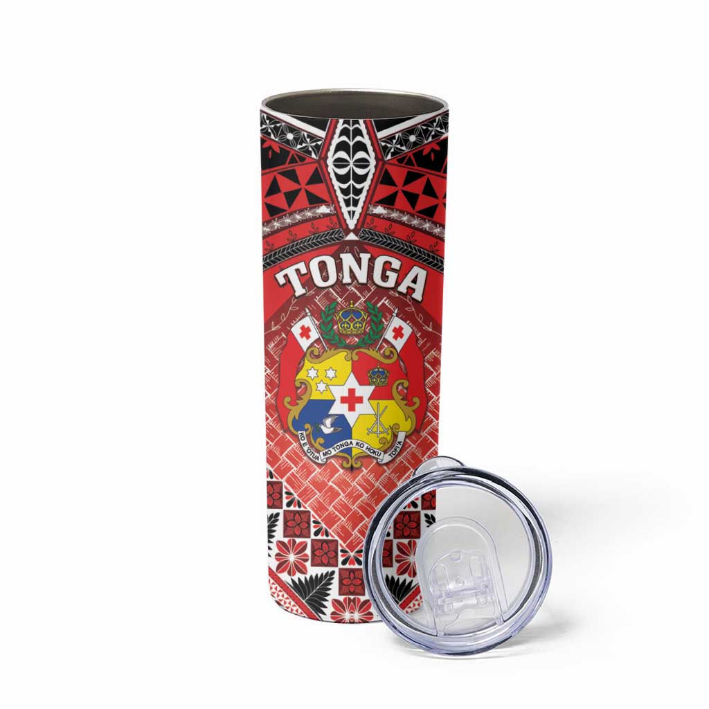 Personalised Tonga Constitution Day Skinny Tumbler 150 Years Jubilee - Polynesian Pride