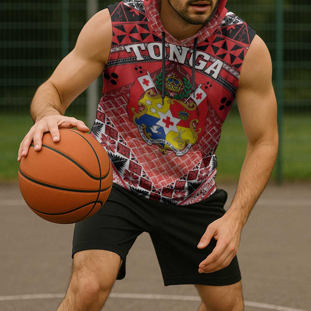 Personalised Tonga Constitution Day Sleeveless Hoodie 150 Years Jubilee - Polynesian Pride