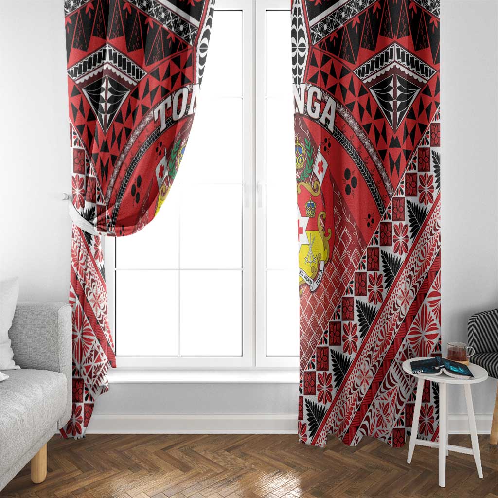Tonga Constitution Day Window Curtain 150 Years Jubilee - Polynesian Pride
