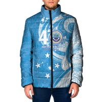 FSM Micronesia Padded Jacket 40th Independence Anniversary LT05 Men Blue - Polynesian Pride