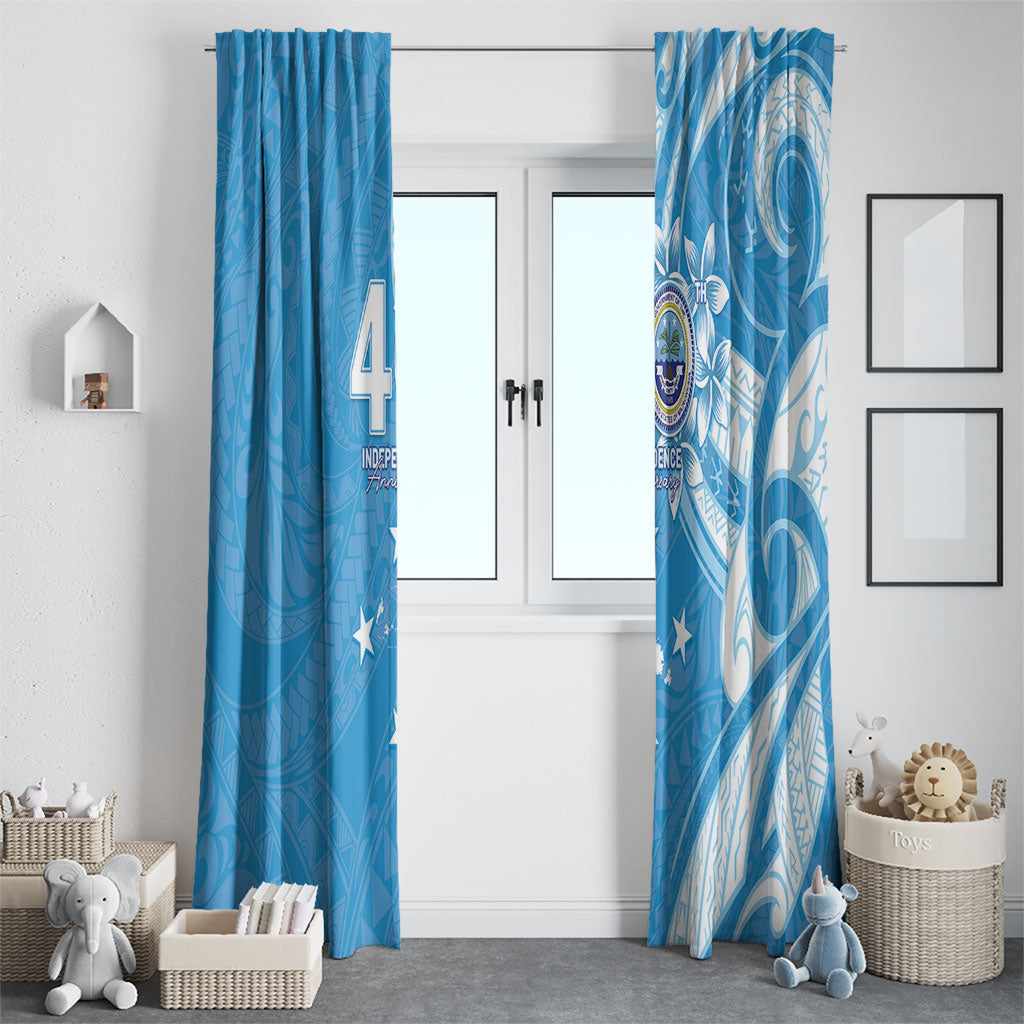 FSM Micronesia Window Curtain 40th Independence Anniversary LT05 - Polynesian Pride