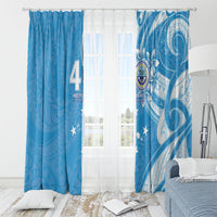 FSM Micronesia Window Curtain 40th Independence Anniversary LT05 - Polynesian Pride