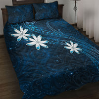 Tahiti Matarii Quilt Bed Set Tahitian Spring Blue Galaxy LT05 Blue - Polynesian Pride