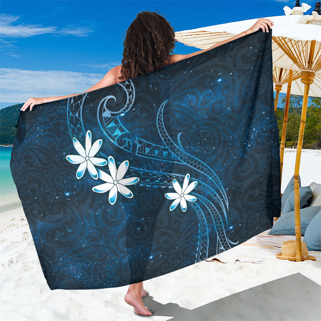 Tahiti Matarii Sarong Tahitian Spring Blue Galaxy LT05 One Size 44 x 66 inches Blue - Polynesian Pride