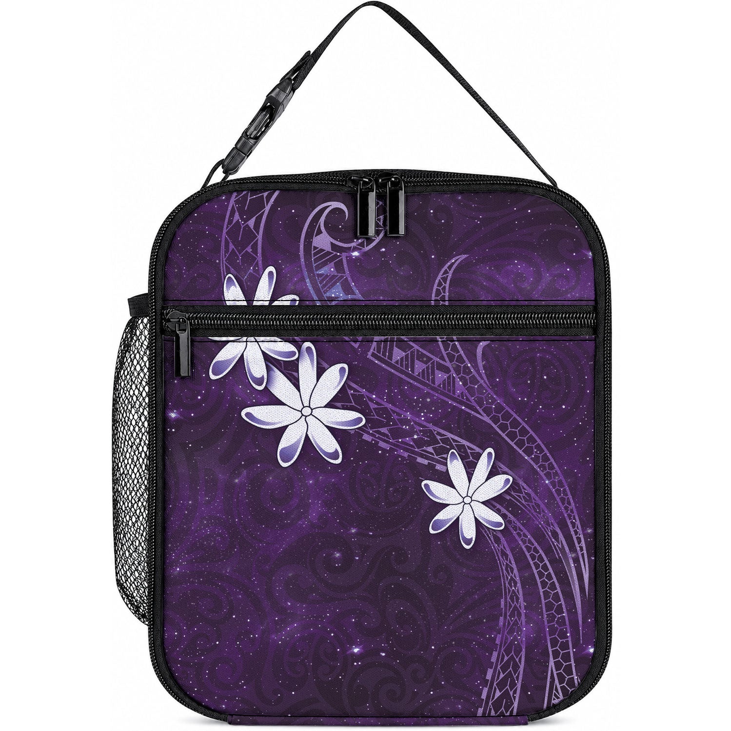 Tahiti Matarii Lunch Bag Tahitian Spring Purple Galaxy LT05 10.2 × 8.3 × 4.3 inch Purple - Polynesian Pride