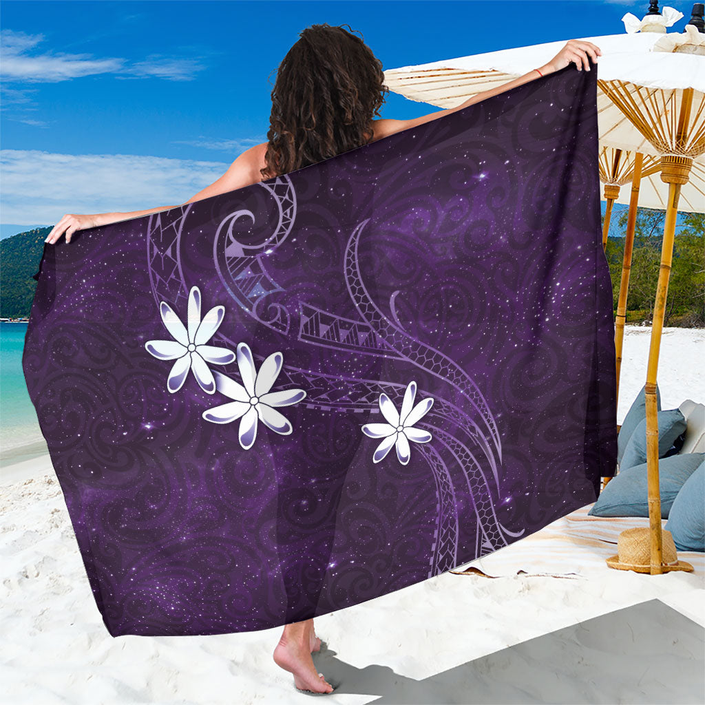 Tahiti Matarii Sarong Tahitian Spring Purple Galaxy LT05 One Size 44 x 66 inches Purple - Polynesian Pride