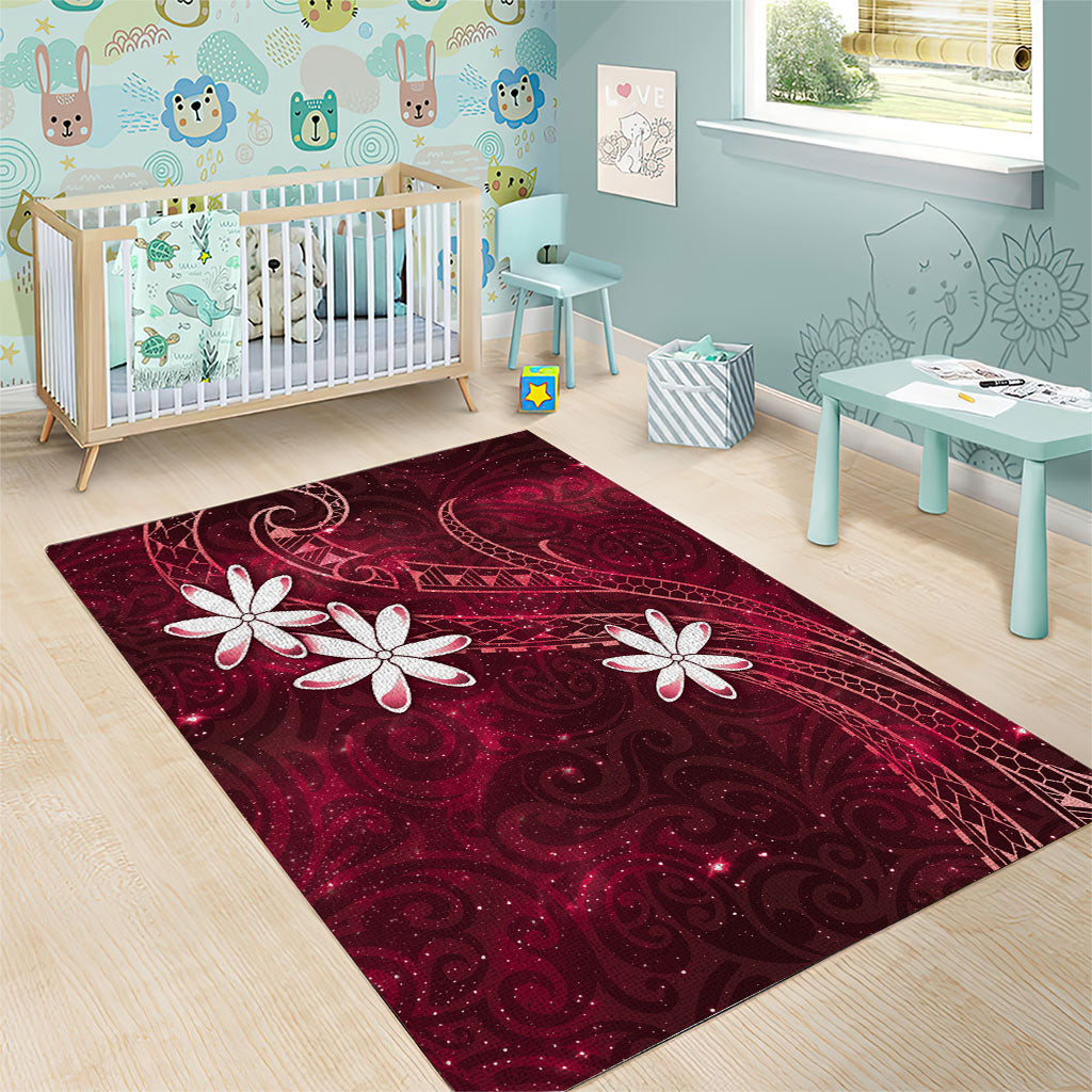 Tahiti Matarii Area Rug Tahitian Spring Red Galaxy LT05 - Polynesian Pride