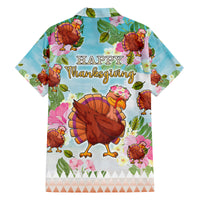 Hawaii Thanksgiving Family Matching Long Sleeve Bodycon Dress and Hawaiian Shirt Funny Turkey Dabbing Dance LT05 - Polynesian Pride