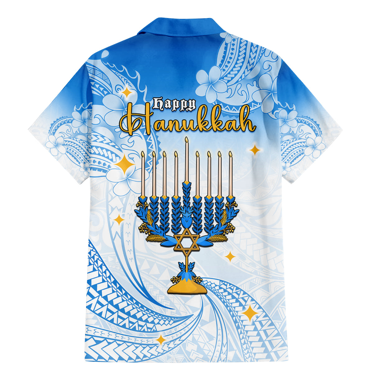 Polynesia Hanukkah Festival Family Matching Mermaid Dress and Hawaiian Shirt With Menorah Polynesian Style LT05 - Polynesian Pride