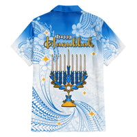 Polynesia Hanukkah Festival Family Matching Puletasi Dress and Hawaiian Shirt With Menorah Polynesian Style LT05 - Polynesian Pride