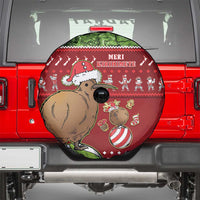 New Zealand Kiwi Christmas Spare Tire Cover Paua Shell Glitter Green