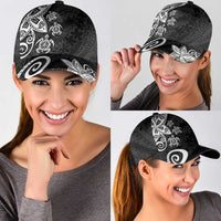 Polynesia Classic Cap Black Tribal Turtle Floral Pattern - Polynesian Pride
