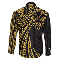 Hawaii And Philippines Family Matching Mermaid Dress and Hawaiian Shirt Kanaka Maoli With Tribal Sun Together Gold