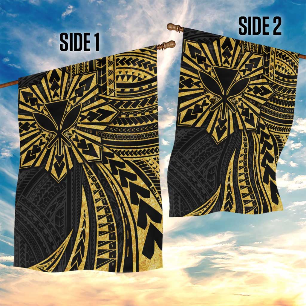 Hawaii And Philippines Garden Flag Kanaka Maoli With Tribal Sun Together Gold