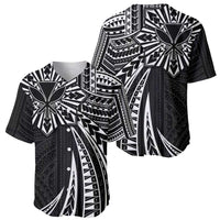 Hawaii And Philippines Baseball Jersey Kanaka Maoli With Tribal Sun Together Black