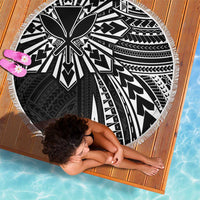 Hawaii And Philippines Beach Blanket Kanaka Maoli With Tribal Sun Together Black