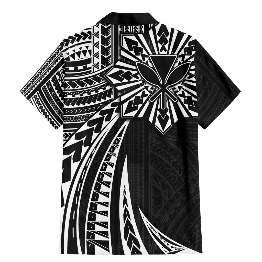 Hawaii And Philippines Family Matching Mermaid Dress and Hawaiian Shirt Kanaka Maoli With Tribal Sun Together Black