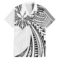 Hawaii And Philippines Family Matching Off Shoulder Short Dress and Hawaiian Shirt Kanaka Maoli With Tribal Sun Together White
