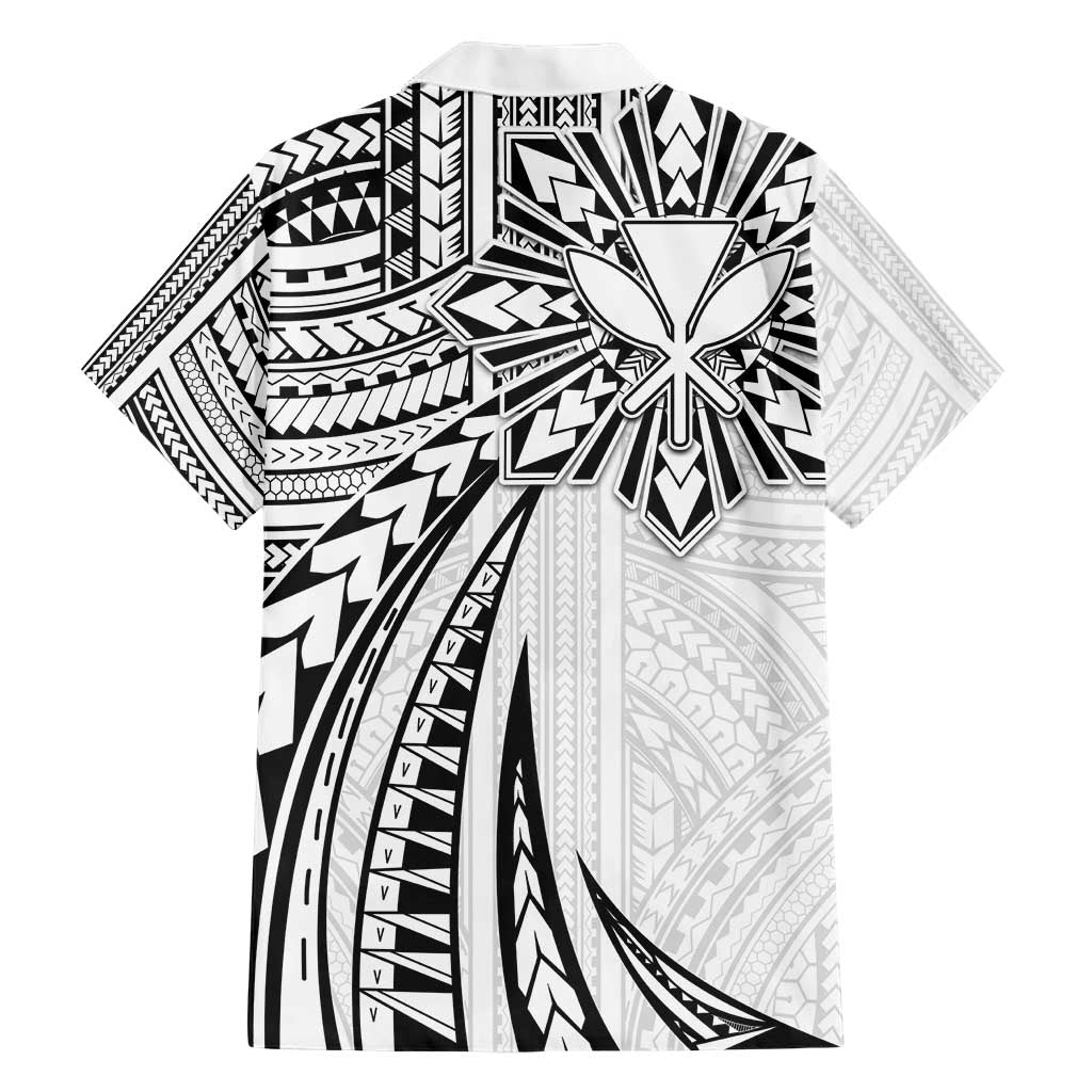 Hawaii And Philippines Hawaiian Shirt Kanaka Maoli With Tribal Sun Together White