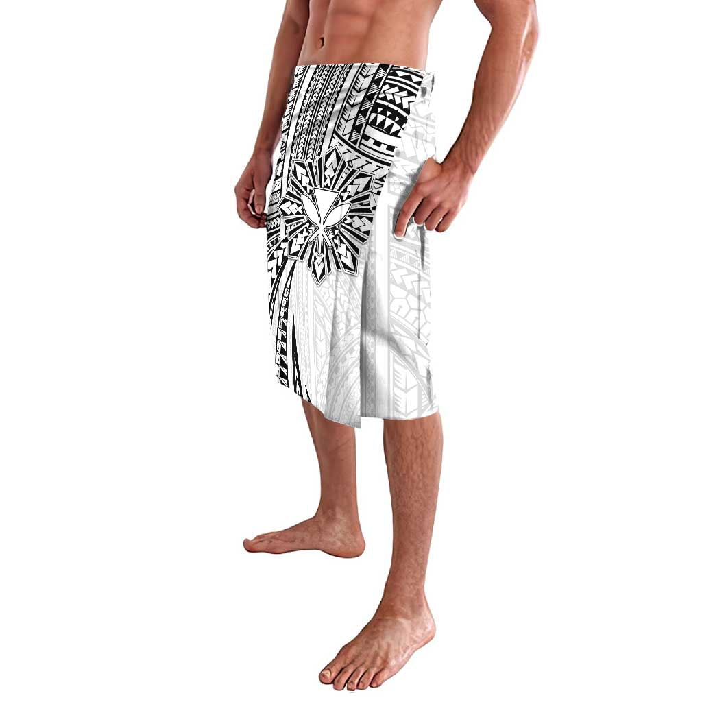 Hawaii And Philippines Lavalava Kanaka Maoli With Tribal Sun Together White LT05 - Polynesian Pride