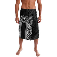 Hawaii And Philippines Together Lavalava Polynesian Pattern With Filipino Barong Black LT05 Black - Polynesian Pride