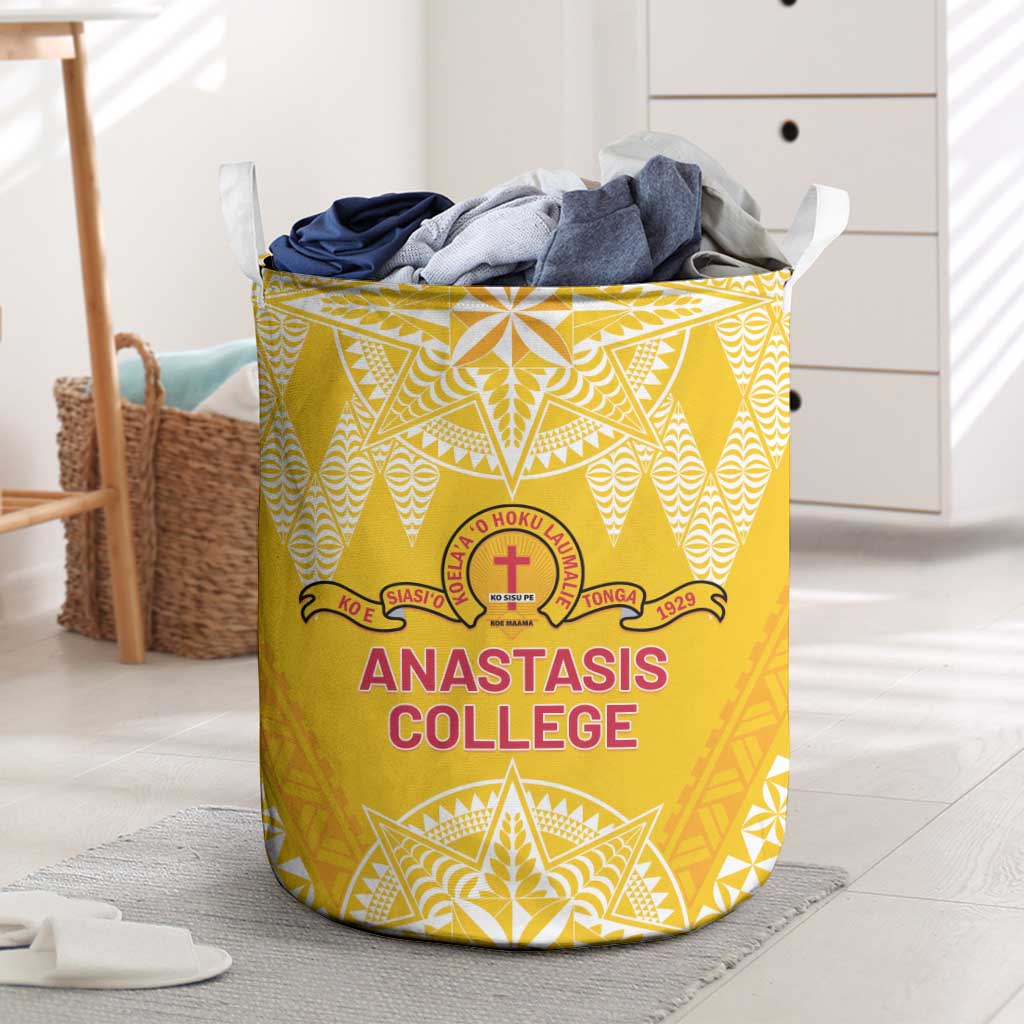 Anastasis College Laundry Basket Tonga Ngatu Pattern - Polynesian Pride