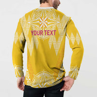 Personalised Anastasis College Button Sweatshirt Tonga Ngatu Pattern LT05 - Polynesian Pride