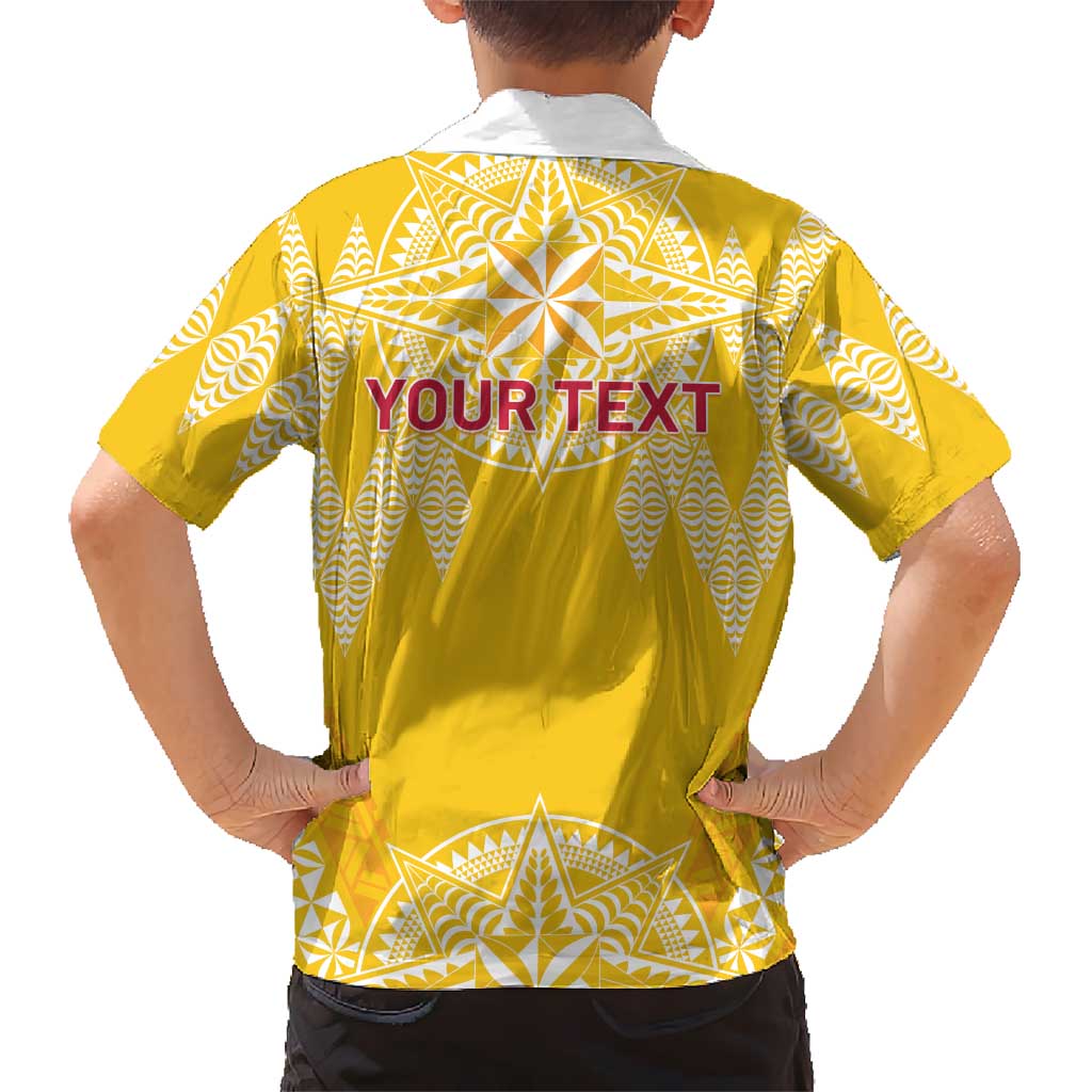 Personalised Anastasis College Family Matching Off The Shoulder Long Sleeve Dress and Hawaiian Shirt Tonga Ngatu Pattern LT05 - Polynesian Pride