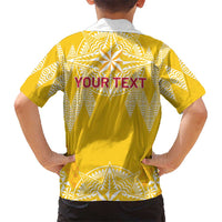 Personalised Anastasis College Family Matching Off The Shoulder Long Sleeve Dress and Hawaiian Shirt Tonga Ngatu Pattern LT05 - Polynesian Pride