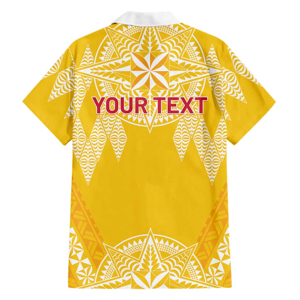 Personalised Anastasis College Family Matching Off The Shoulder Long Sleeve Dress and Hawaiian Shirt Tonga Ngatu Pattern LT05 - Polynesian Pride