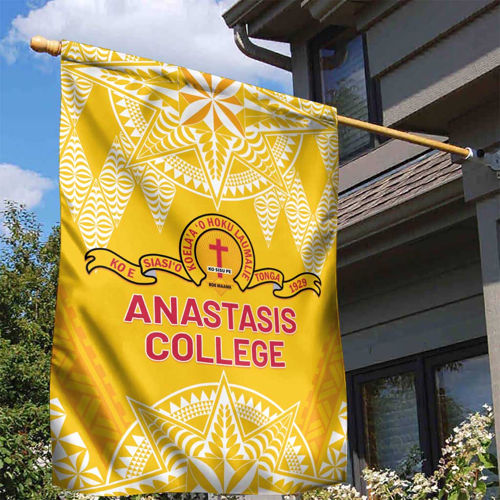 Anastasis College Garden Flag Tonga Ngatu Pattern LT05 - Polynesian Pride