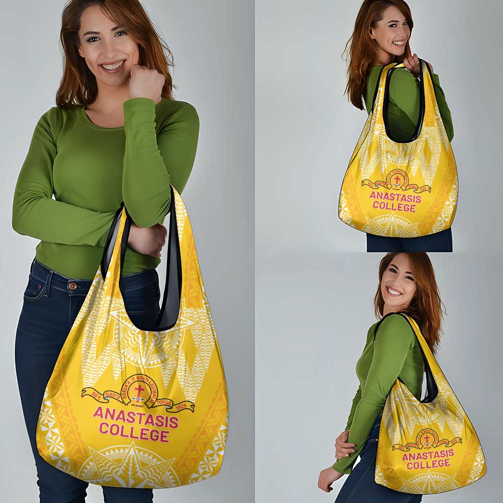 Anastasis College Grocery Bag Tonga Ngatu Pattern - Polynesian Pride
