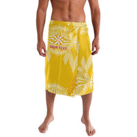 Personalised Anastasis College Lavalava Tonga Ngatu Pattern LT05 Yellow - Polynesian Pride