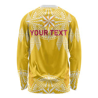 Personalised Anastasis College Long Sleeve Shirt Tonga Ngatu Pattern LT05 - Polynesian Pride