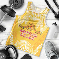 Personalised Anastasis College Men Tank Top Tonga Ngatu Pattern LT05 - Polynesian Pride