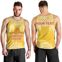 Personalised Anastasis College Men Tank Top Tonga Ngatu Pattern LT05 - Polynesian Pride