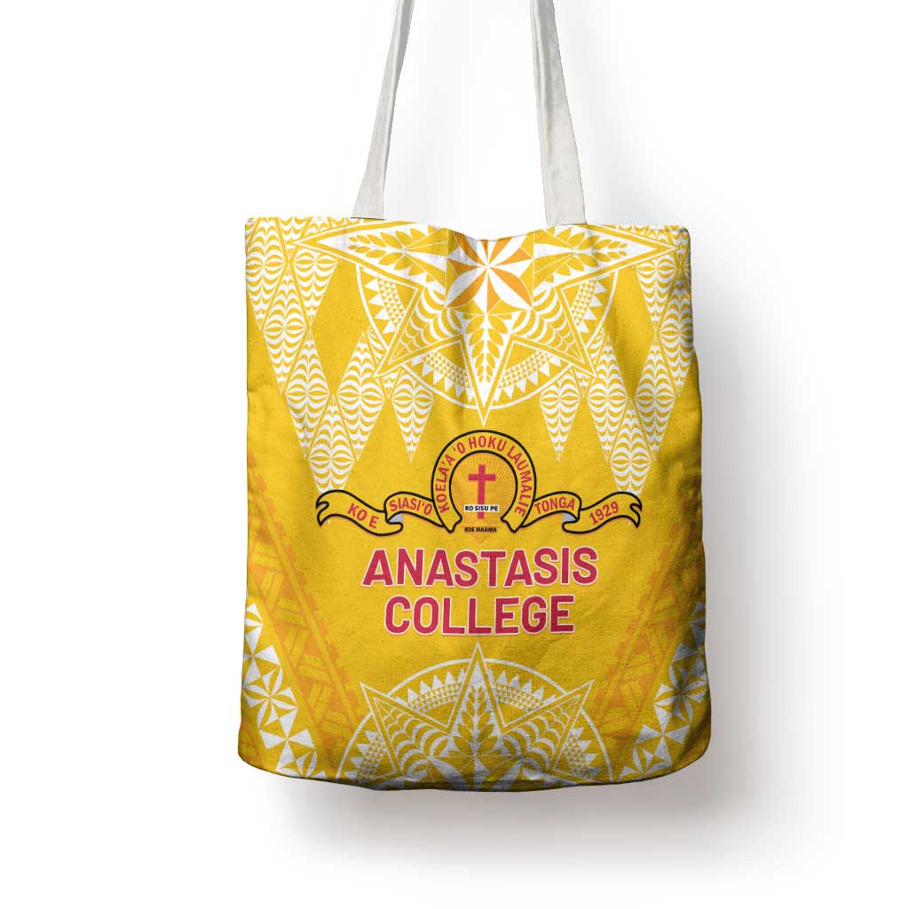 Anastasis College Tote Bag Tonga Ngatu Pattern LT05 - Polynesian Pride