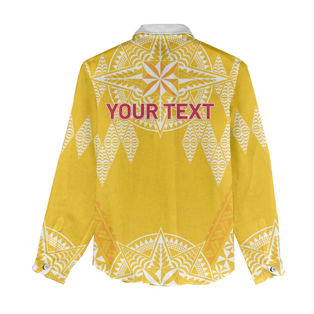 Personalised Anastasis College Women Casual Shirt Tonga Ngatu Pattern - Polynesian Pride