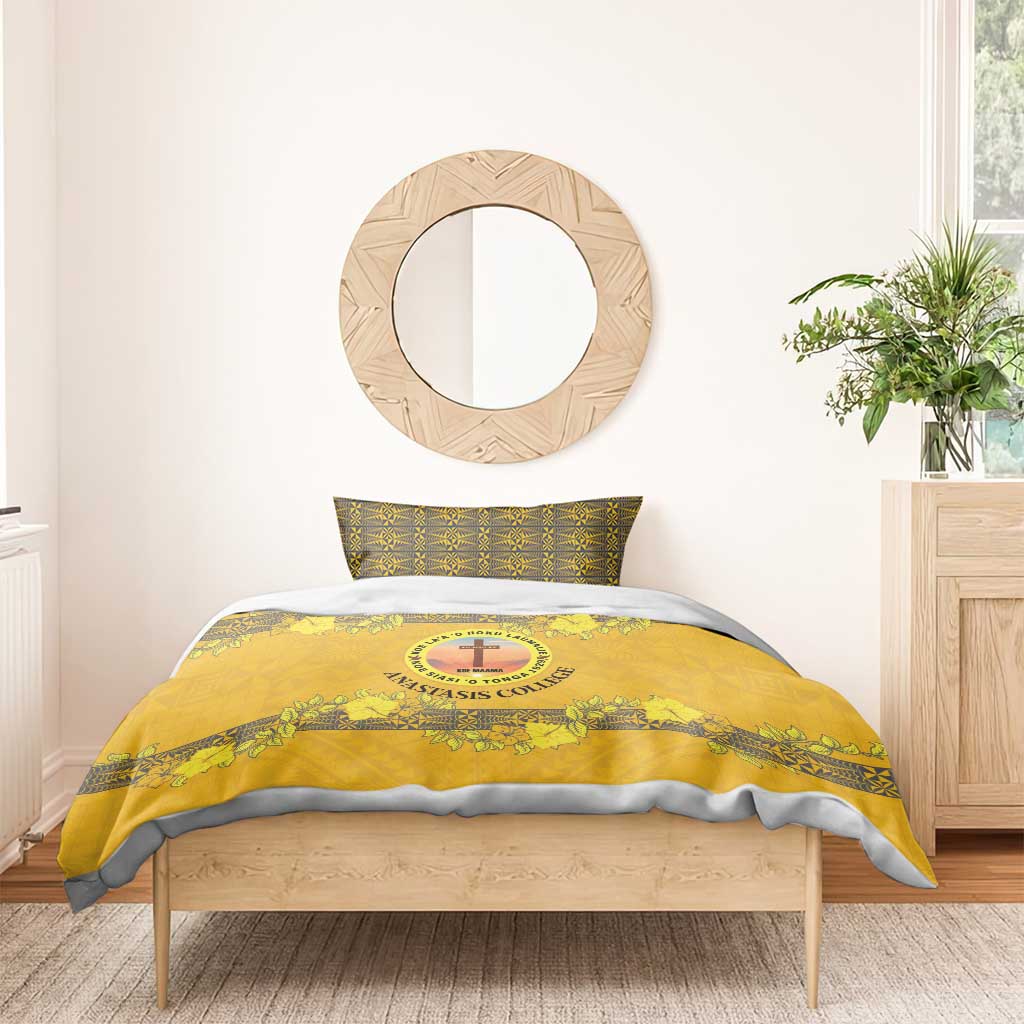 Tonga Anastasis College Bedding Set Tongan Ngatu Kupesi Pattern LT05 - Polynesian Pride