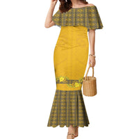 Tonga Anastasis College Family Matching Mermaid Dress and Hawaiian Shirt Tongan Ngatu Kupesi Pattern - Polynesian Pride