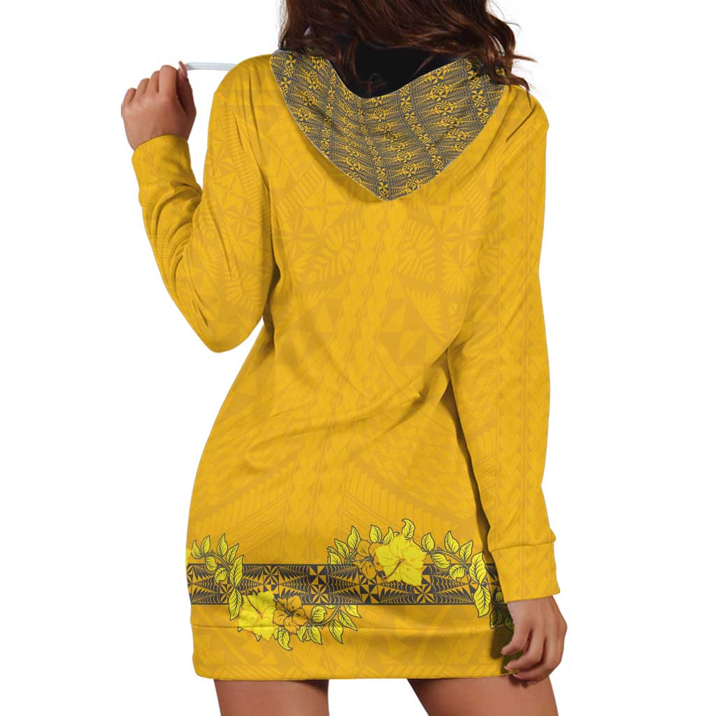 Tonga Anastasis College Hoodie Dress Tongan Ngatu Kupesi Pattern LT05 - Polynesian Pride