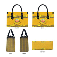 Tonga Anastasis College Leather Bag Tongan Ngatu Kupesi Pattern LT05 - Polynesian Pride