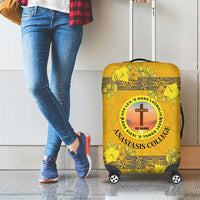 Tonga Anastasis College Luggage Cover Tongan Ngatu Kupesi Pattern - Polynesian Pride