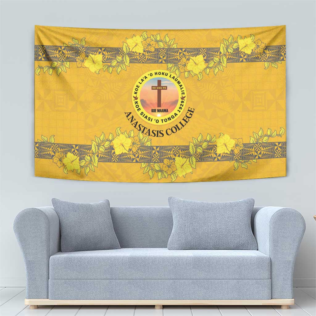 Tonga Anastasis College Tapestry Tongan Ngatu Kupesi Pattern LT05 - Polynesian Pride