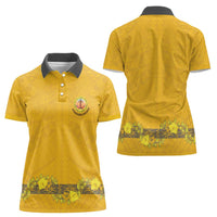 Tonga Anastasis College Women Polo Shirt Tongan Ngatu Kupesi Pattern - Polynesian Pride