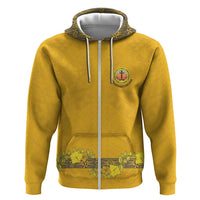 Tonga Anastasis College Zip Hoodie Tongan Ngatu Kupesi Pattern - Polynesian Pride
