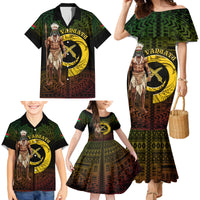 Personalised Vanuatu Custom Chiefs Day Family Matching Mermaid Dress and Hawaiian Shirt Pig Tusk Simple Style LT05 - Polynesian Pride