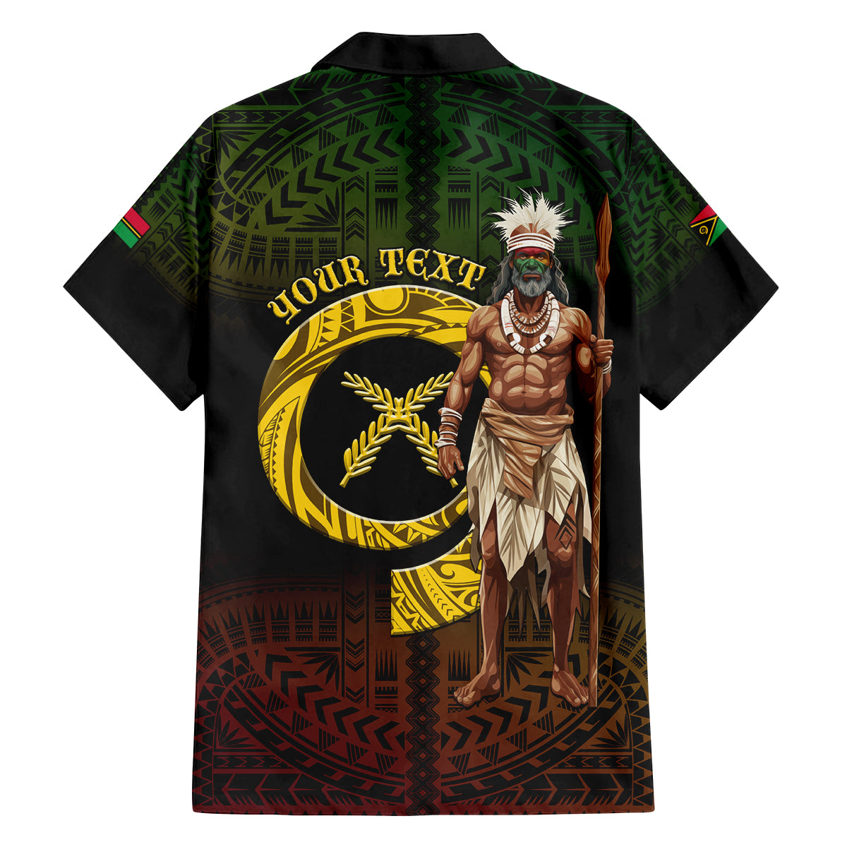 Personalised Vanuatu Custom Chiefs Day Family Matching Off Shoulder Long Sleeve Dress and Hawaiian Shirt Pig Tusk Simple Style LT05 - Polynesian Pride