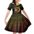 Personalised Vanuatu Custom Chiefs Day Kid Short Sleeve Dress Pig Tusk Simple Style LT05 KID Black - Polynesian Pride
